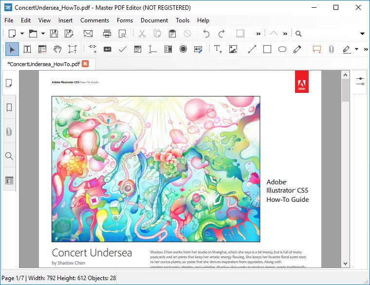 Master PDF Editor annotation tools