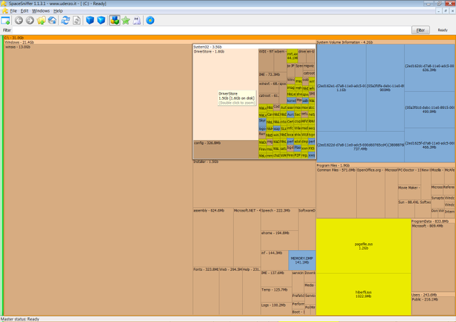 SpaceSniffer main treemap view