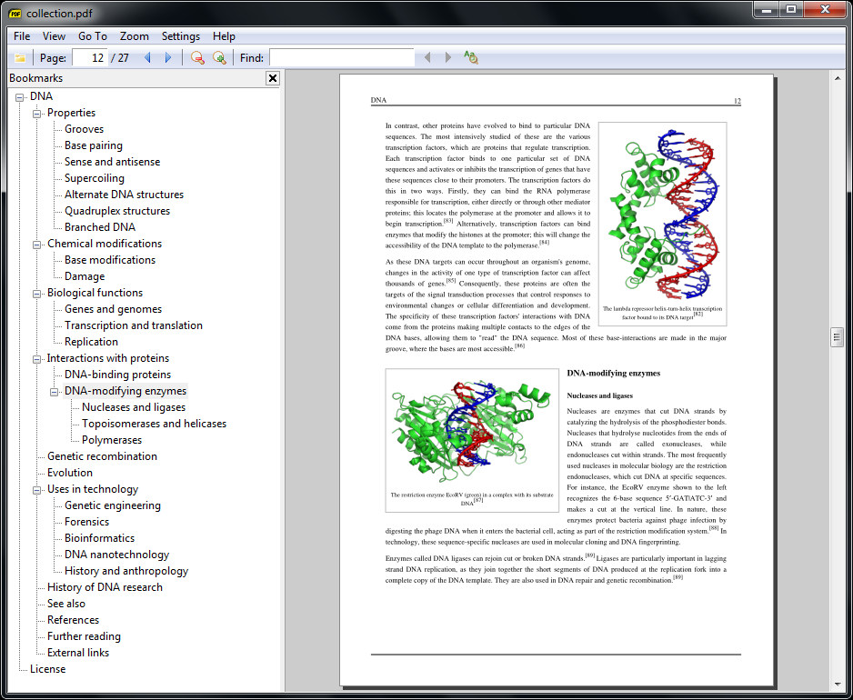 SumatraPDF main view