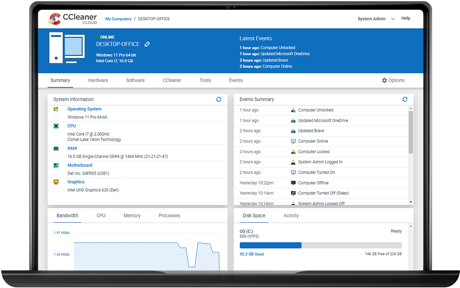 CCleaner Main Interface