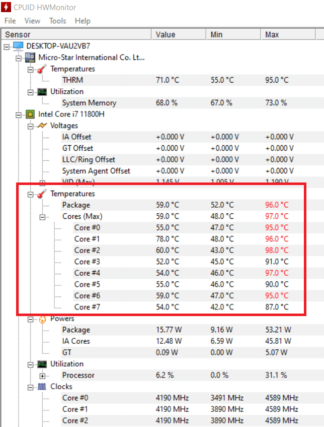 Temperature Monitoring