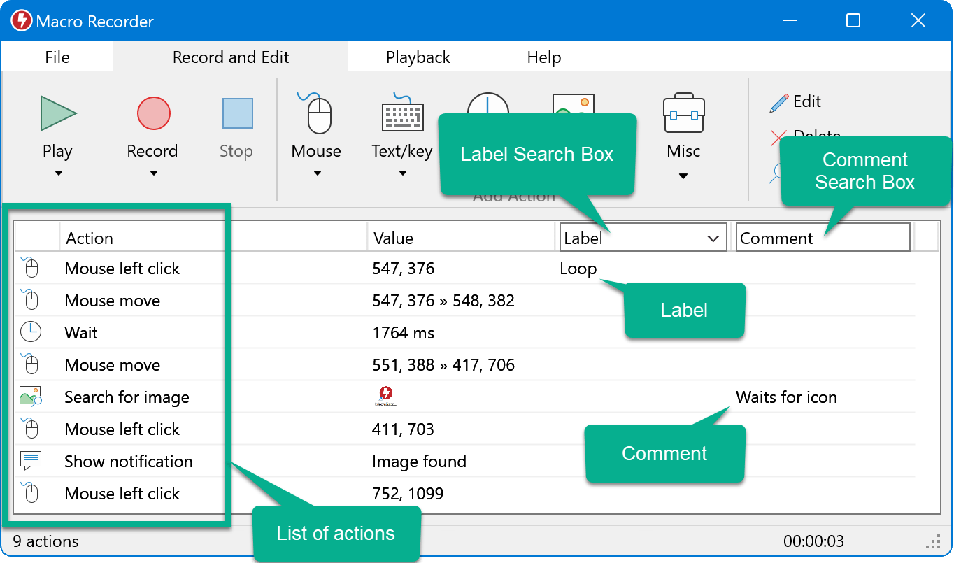 Macro Recorder editing macros
