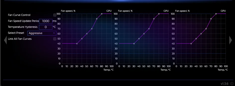EVGA Precision X1 overclocking and fan curve editor