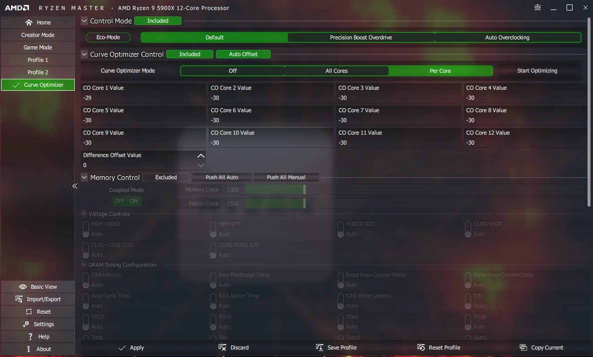 Ryzen Master Curve Optimizer